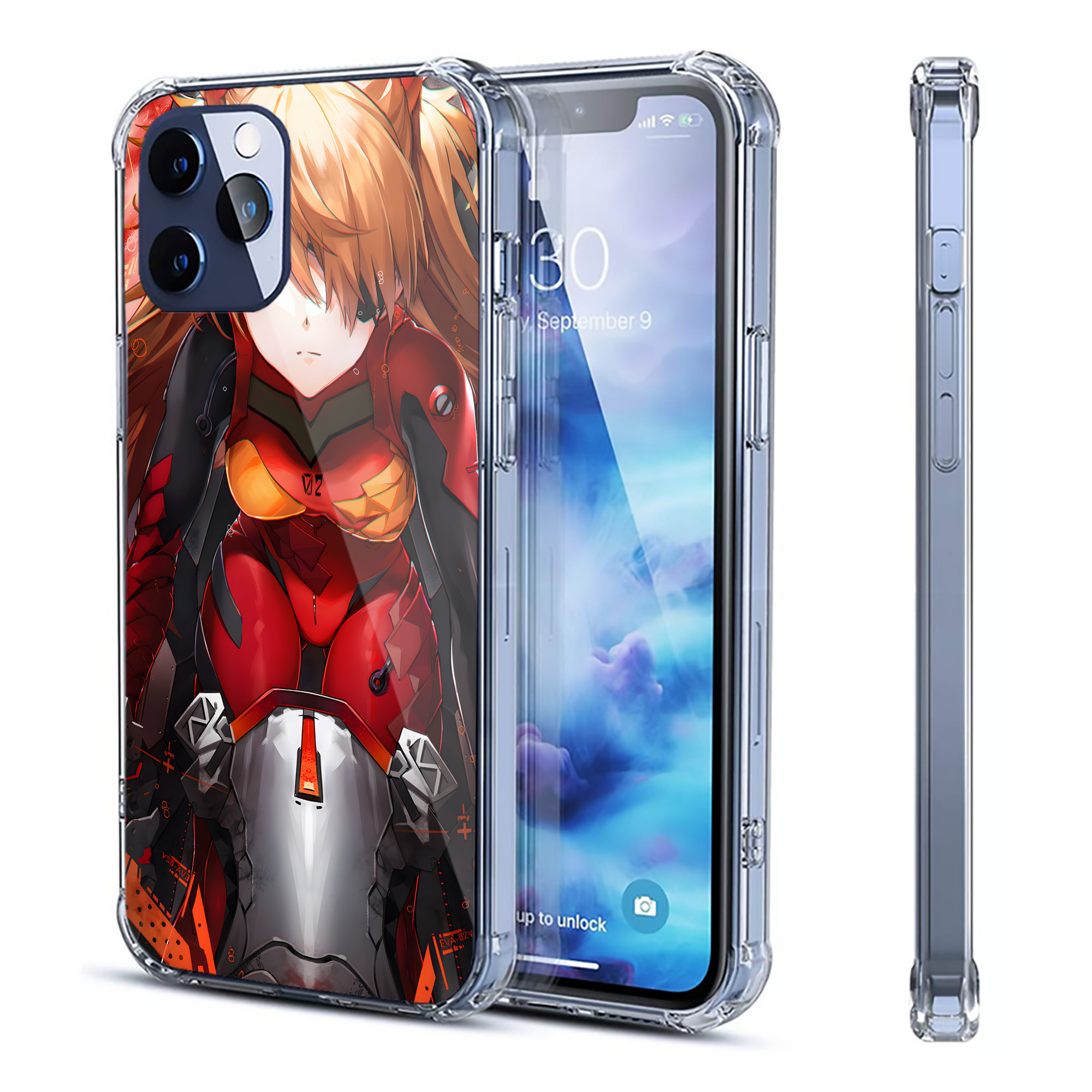 （画像用） EVA 新世紀エヴァンゲリオン 【iPhone 12シリーズ対応】透明スマホケース（クリアソフトケース）